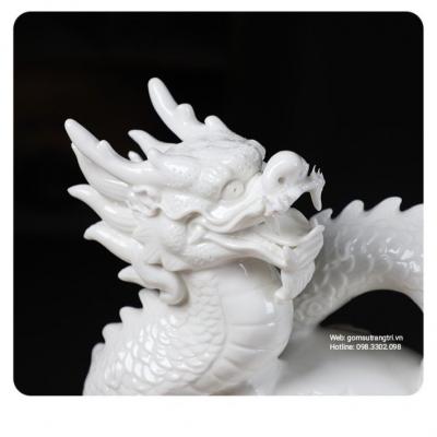TƯỢNG RỒNG BẠCH ĐỊNH - SỨ TRẮNG
